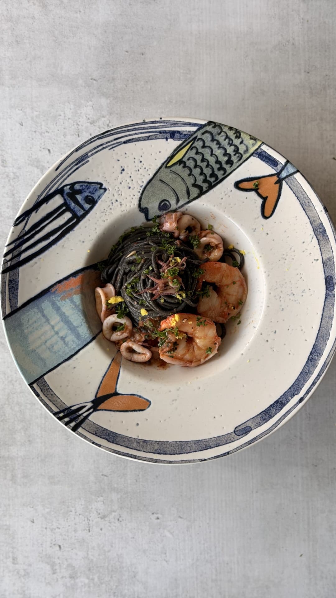 Թանաքաձկան սպագետի