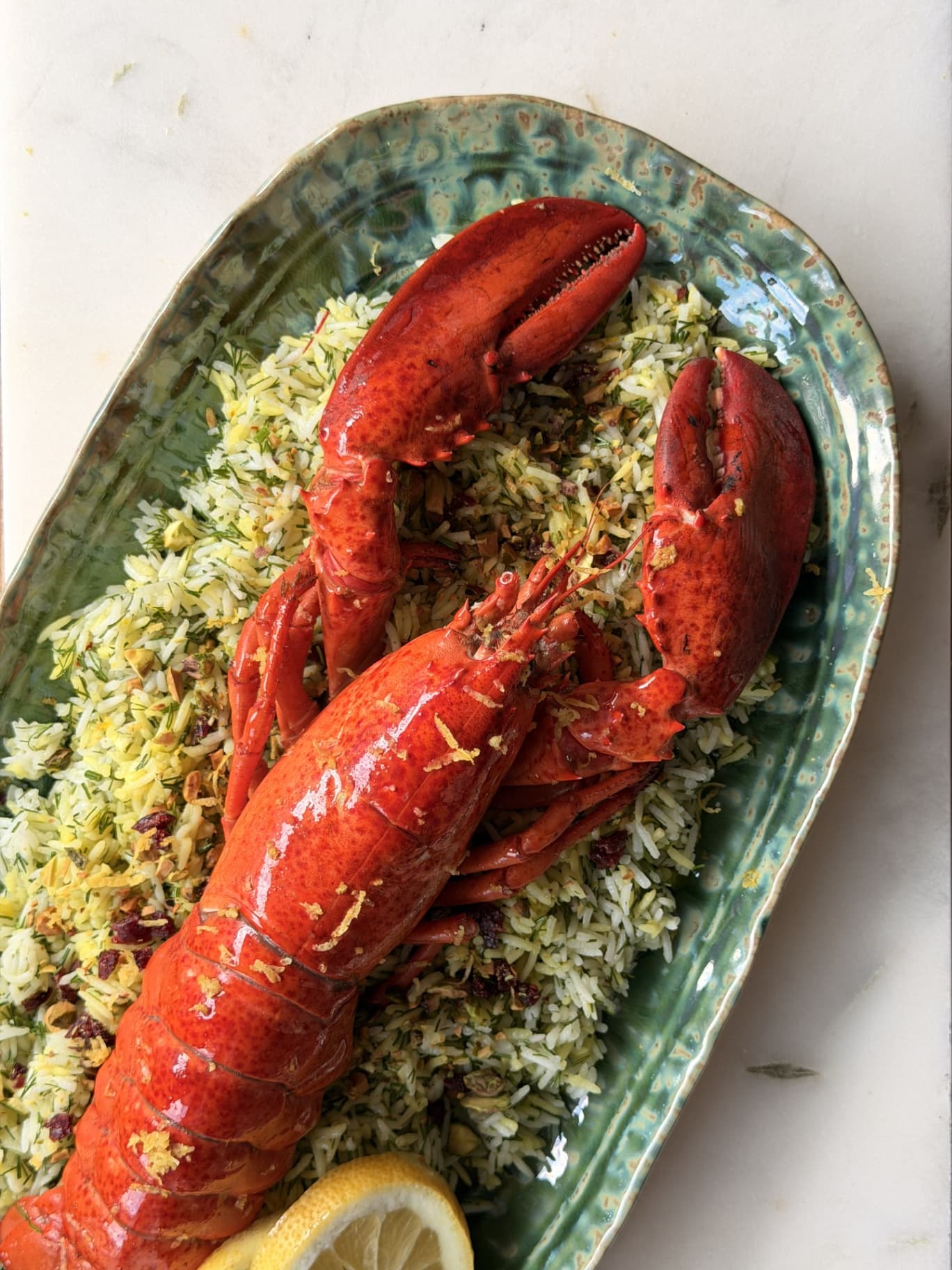 Լոբստեր՝ բրինձով