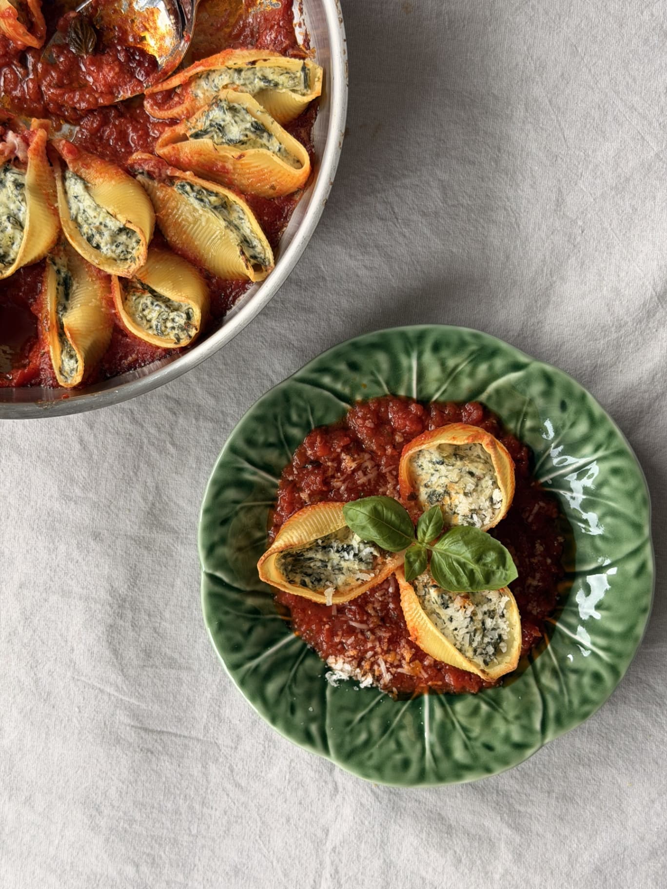 Conchiglioni՝ սպանախով ու ռիկոտայով - Image 1