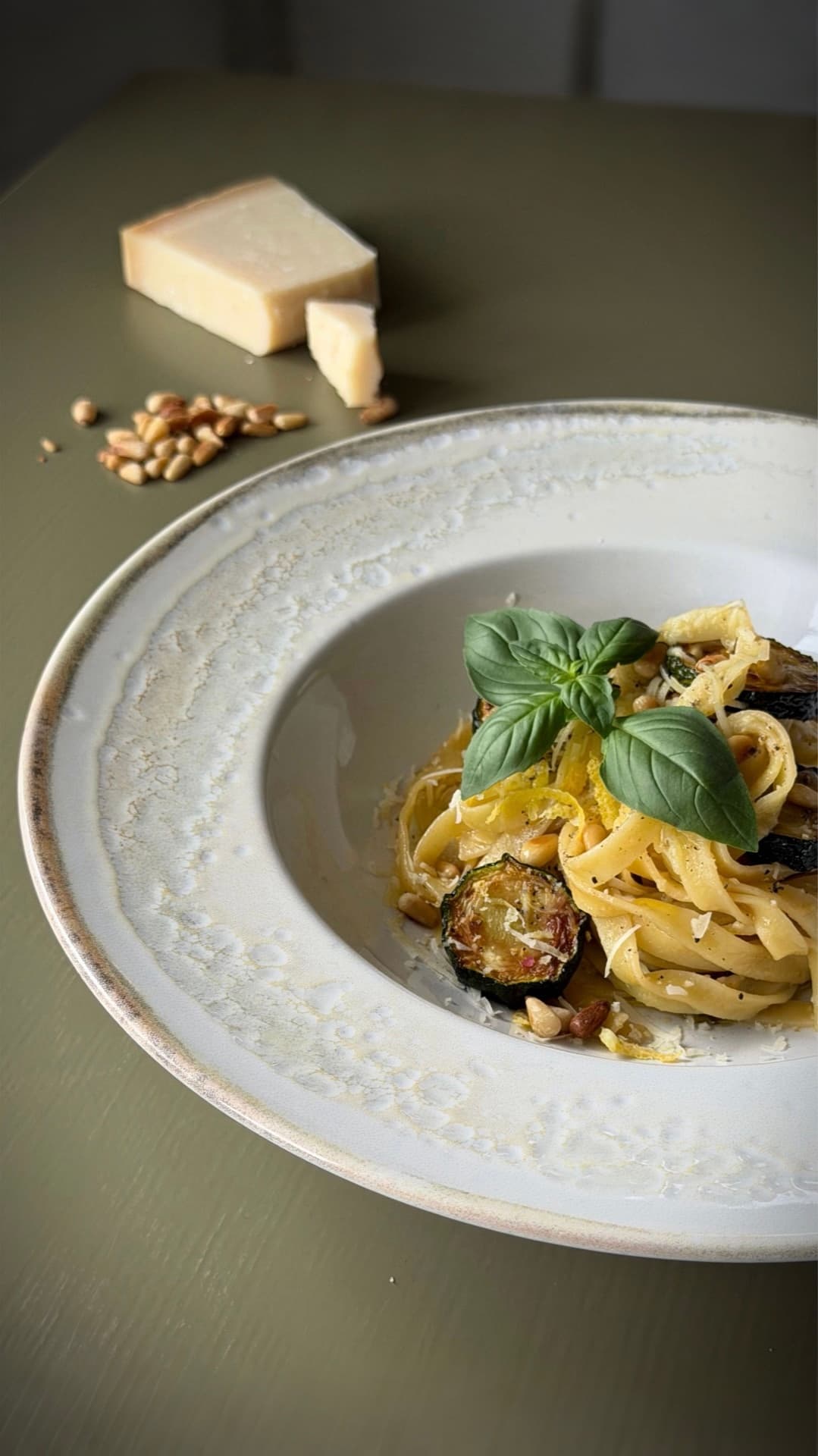 Tagliatelle with Zucchini, Lemon & Pine Nuts - Image 3