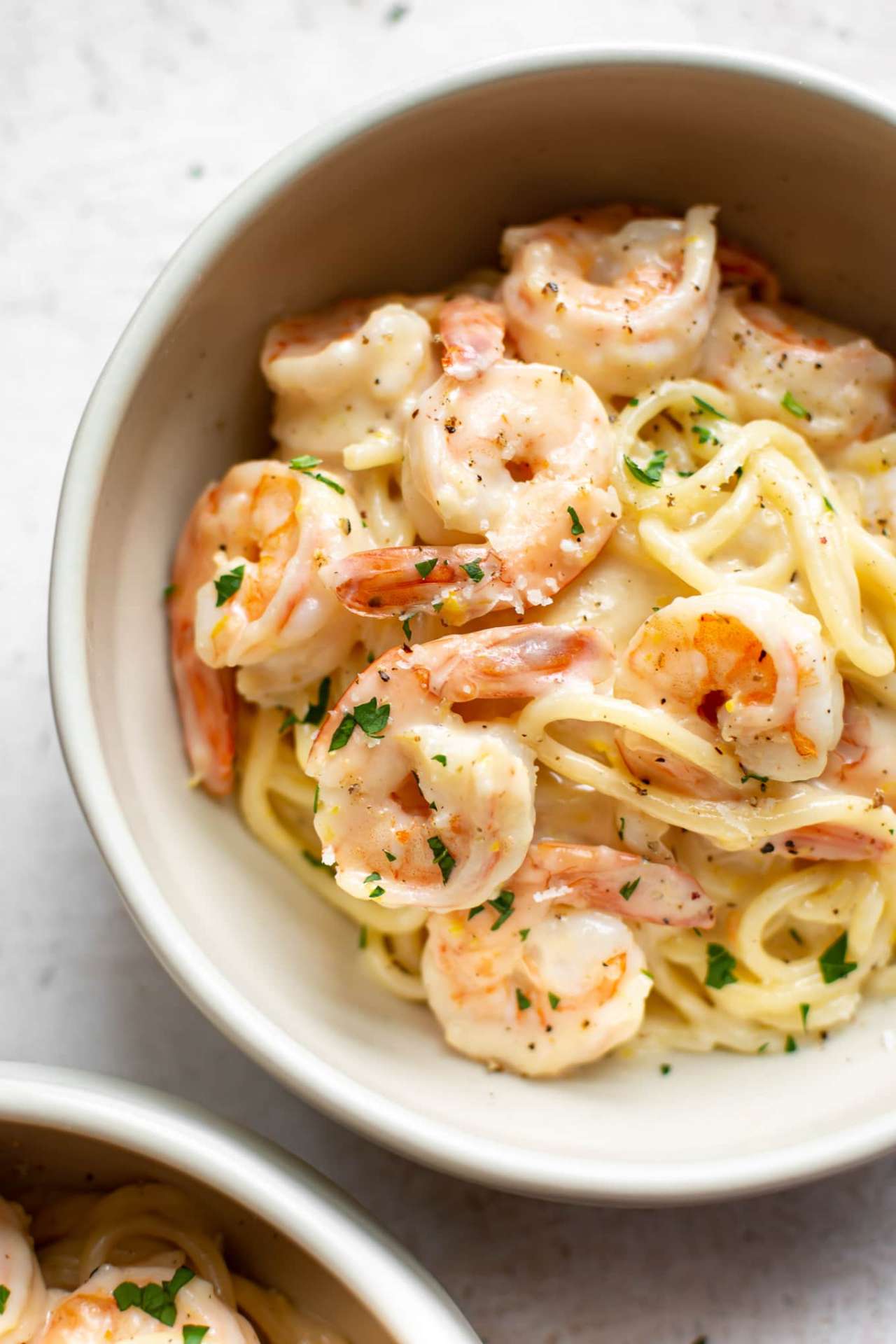 Creamy Lemon Garlic Shrimp Pasta - Image 1
